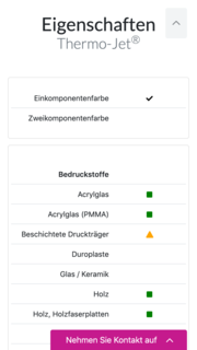 Screenshot Mobile Ansicht